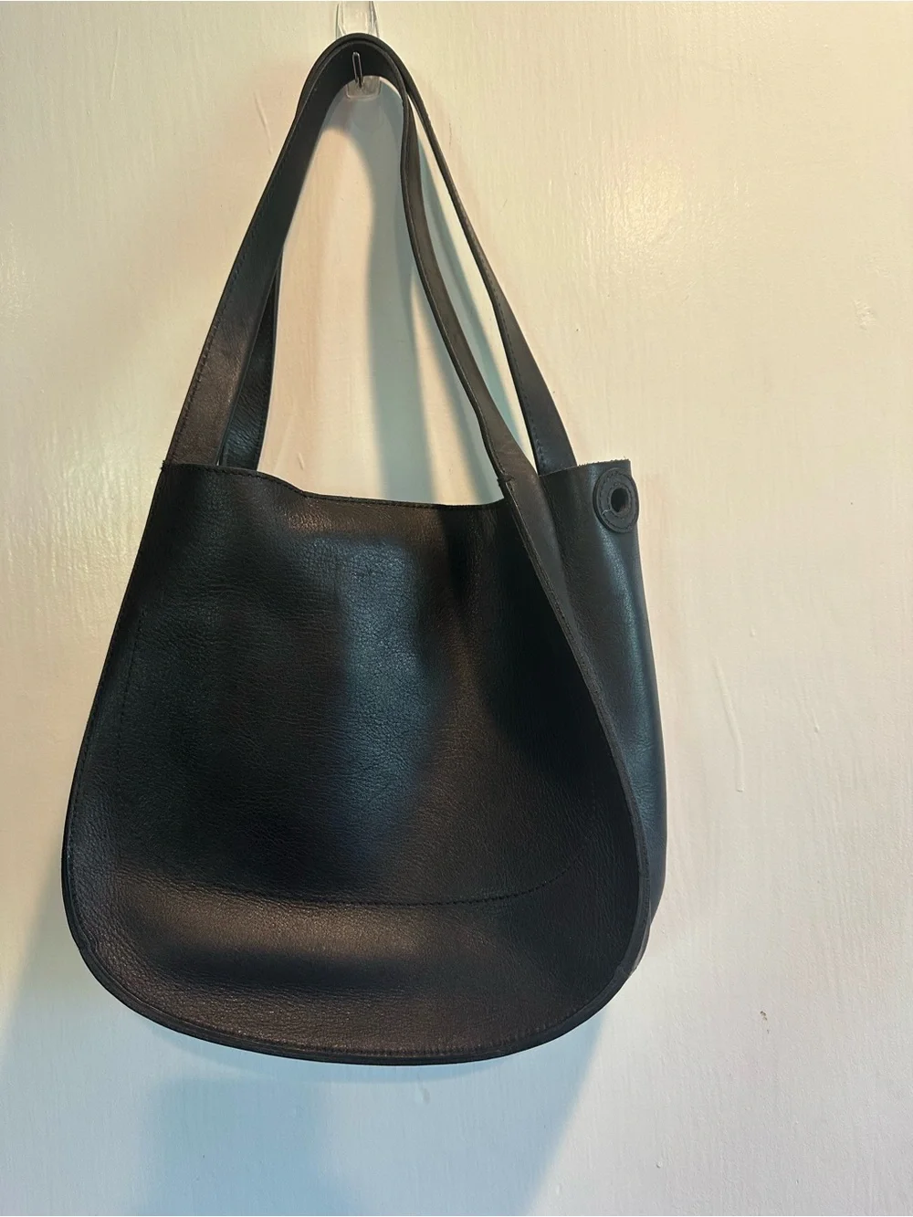 Madewell Black Leather Shoulder Bag